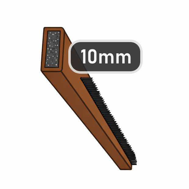 Brown fire and smoke combined intumescent strip 10mm