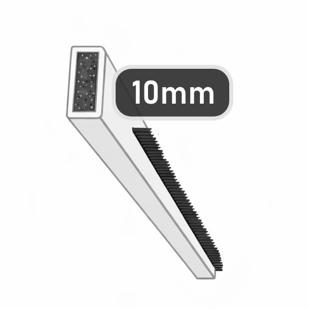White fire and smoke combined intumescent strip 10mm