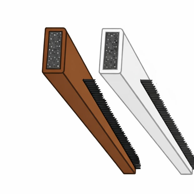 Fire and smoke combined intumescent strips showing colour options
